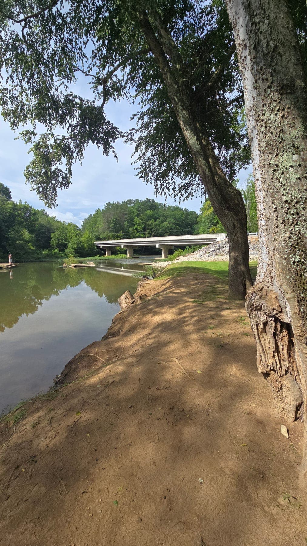 Fishing near the Highway 48 bridge over the Buffalo River