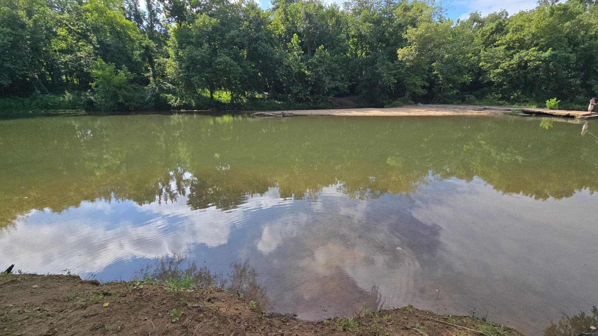 Swimming hole and gravel bar on the Buffalo River
